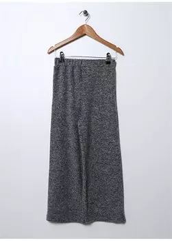 Серые меланжевые прямые брюки для девочек NOS GIRL Limon, серый меланж