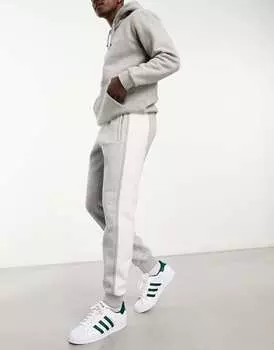 Серые мергелевые джоггеры adidas Originals Essentials+ с небольшим логотипом и выкройкой