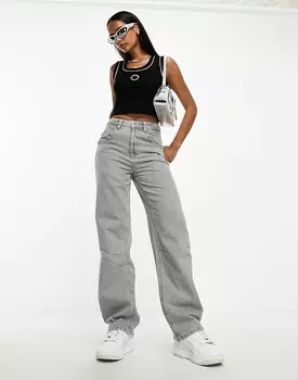 Серые мешковатые джинсы ASOS Weekend Collective