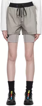 Серые многослойные шорты Templa