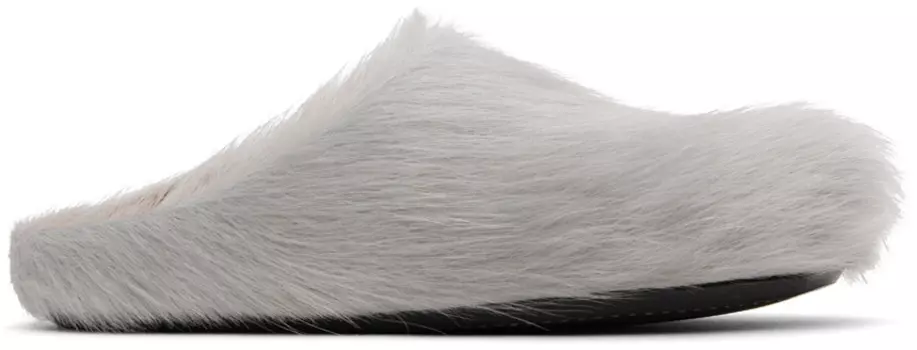 Серые мокасины Fussbet Sabot Marni