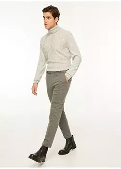 Серые мужские брюки чинос нормального кроя F3WM-PNT904 Fabrika, серый