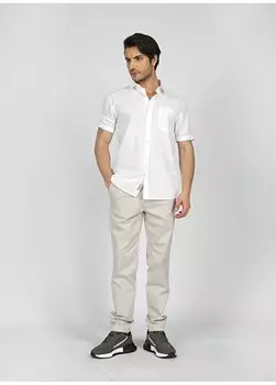 Серые мужские брюки чинос с нормальной талией 242 LCM 221016 NEW CHINO 2 A. GREY Lee Cooper, серый