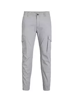 Серые мужские брюки-карго Skinny Leg JPSTPAUL JJFLAKE CARGO NOOS Jack & Jones, серый