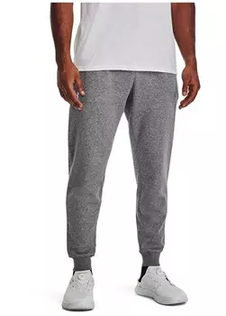 Серые мужские брюки Loose-Fit Sweatpants 1379774-025 UA Rival Fleece Joggers Under Armour, серый