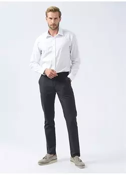Серые мужские брюки Slim Fit с нормальной талией BESTO Pierre Cardin, серый