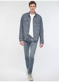 Серые мужские джинсовые брюки КВНЧ с нормальной талией M001070-83703 Mavi, серый