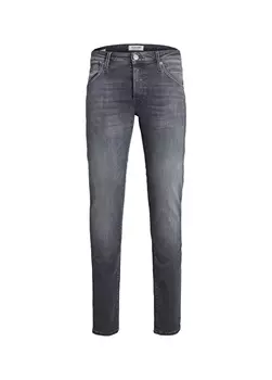 Серые мужские джинсовые брюки узкого кроя с нормальной талией Jack & Jones