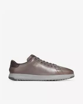 Серые мужские кожаные кроссовки с кружевной застежкой Cole Haan, серый