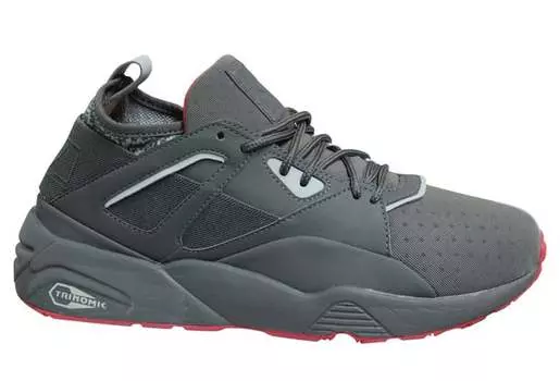 Серые мужские кроссовки без шнуровки X Staple blaze des Glory 363204 02 Puma, серый