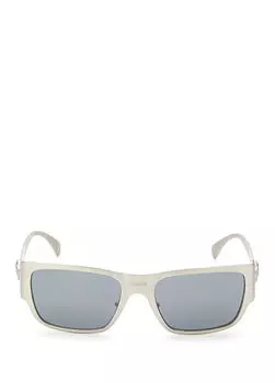 Серые мужские солнцезащитные очки Versace, серебряный