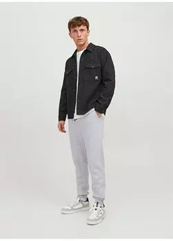 Серые мужские спортивные штаны Regular Fit 12249274_JPSTGORDON JJBRADLEY SWEAT Jack & Jones, серый