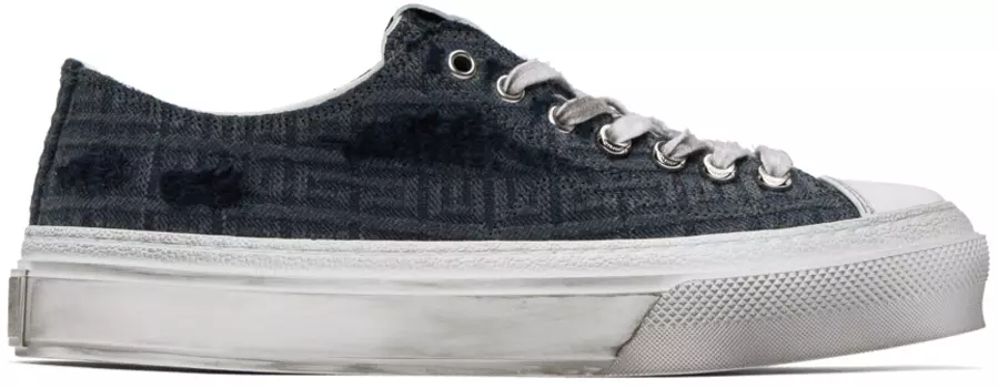 Серые низкие низкие кеды Givenchy City