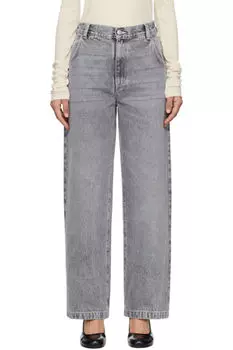 Серые обычные джинсы mfpen