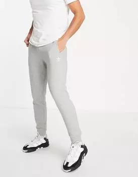 Мужские джоггеры спортивные Adidas Originals Essentials Small Logo, светло-серый