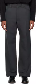 Серые прямые брюки LEMAIRE