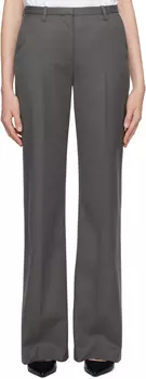 Серые расклешенные брюки Lyra The Frankie Shop