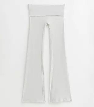 Серые расклешенные леггинсы в рубчик Dorina Dorina, темно-серый