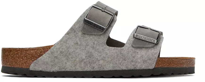 Серые сандалии Arizona стандартного размера Birkenstock