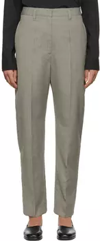 Серые шерстяные брюки LEMAIRE