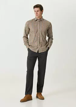 Серые шерстяные брюки Maurizio Baldassari