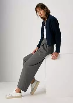 Серые широкие брюки Papaya