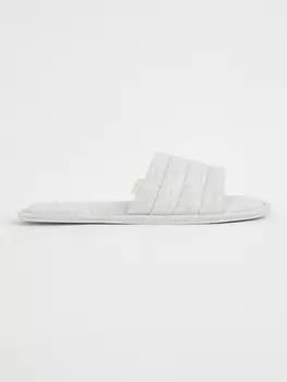 Серые шлепанцы George., серый