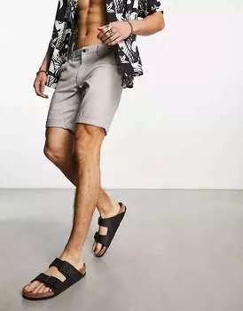 Серые шорты чиносы Jack & Jones