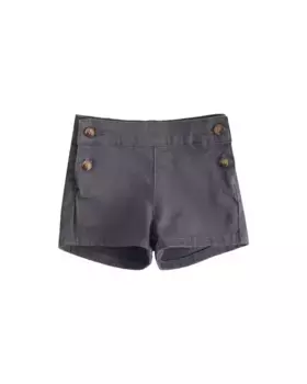 Серые шорты для мальчика с боковыми пуговицами Dadati
