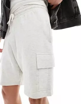 Серые шорты карго узкого кроя ASOS DESIGN