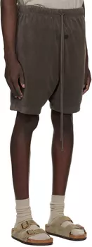 Серые шорты на кулиске Fear of God ESSENTIALS