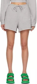 Серые шорты на кулиске GANNI