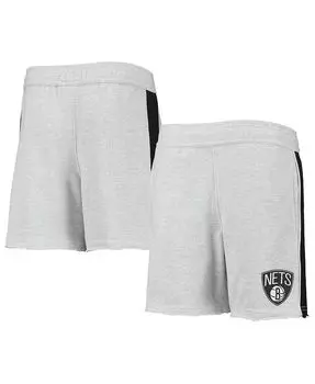 Серые шорты с вингбэком Big Boys Brooklyn Nets Outerstuff, серый