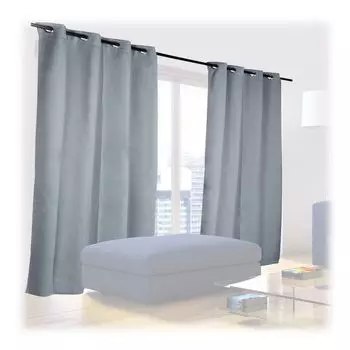 Серые шторы Relaxdays, комплект из 2 шт., серый
