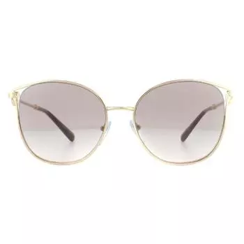 Серые солнцезащитные очки с градиентом розового золота и кошачьего глаза Bvlgari, золото
