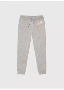 Серые спортивные штаны для девочек Normal Leg 842412 Gap, серый