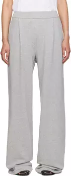 Серые спортивные штаны из французского трикотажа Dries Van Noten