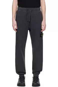 Серые спортивные штаны Malfil из флиса с эффектом старины Stone Island