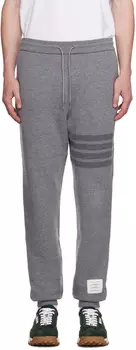 Серые спортивные штаны с 4 полосами Thom Browne