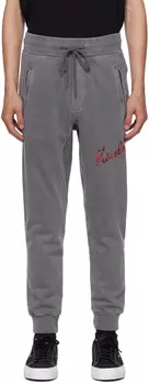Серые спортивные штаны с автографом Ksubi
