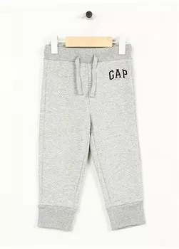 Серые спортивные штаны с принтом для маленьких мальчиков 633913 Gap, серый