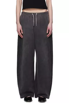 Серые спортивные штаны с завязками на шнурке с кристаллами Hotfix alexanderwang.t