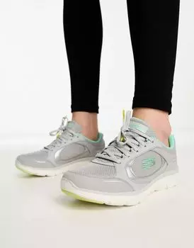 Серые спортивные туфли Skechers Flex Appeal 4.0 True Clarity