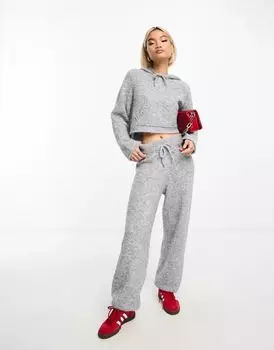 Серые трикотажные джоггеры ASOS