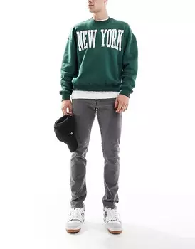 Серые узкие джинсы Jack & Jones Glen