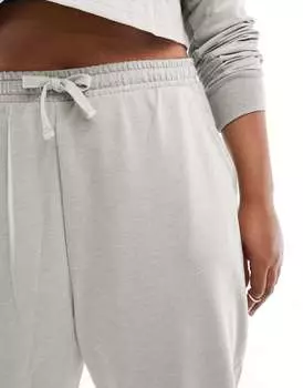 Серые узкие джоггеры для тренировок с петлей на спине ASOS Curve Icon