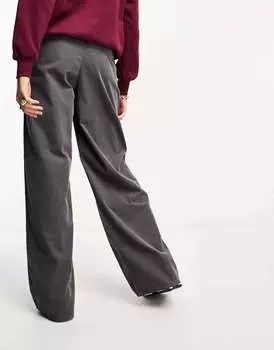 Серые вельветовые брюки ASOS Tall