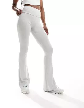 Серые вересковые леггинсы с низкой посадкой и широким поясом Miss Selfridge