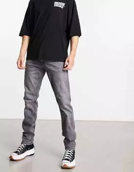 Серые винтажные джинсы прямого кроя Only & Sons Weft