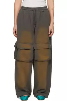 Серые выбеленные мешковатые спортивные штаны с карманами OPEN YY